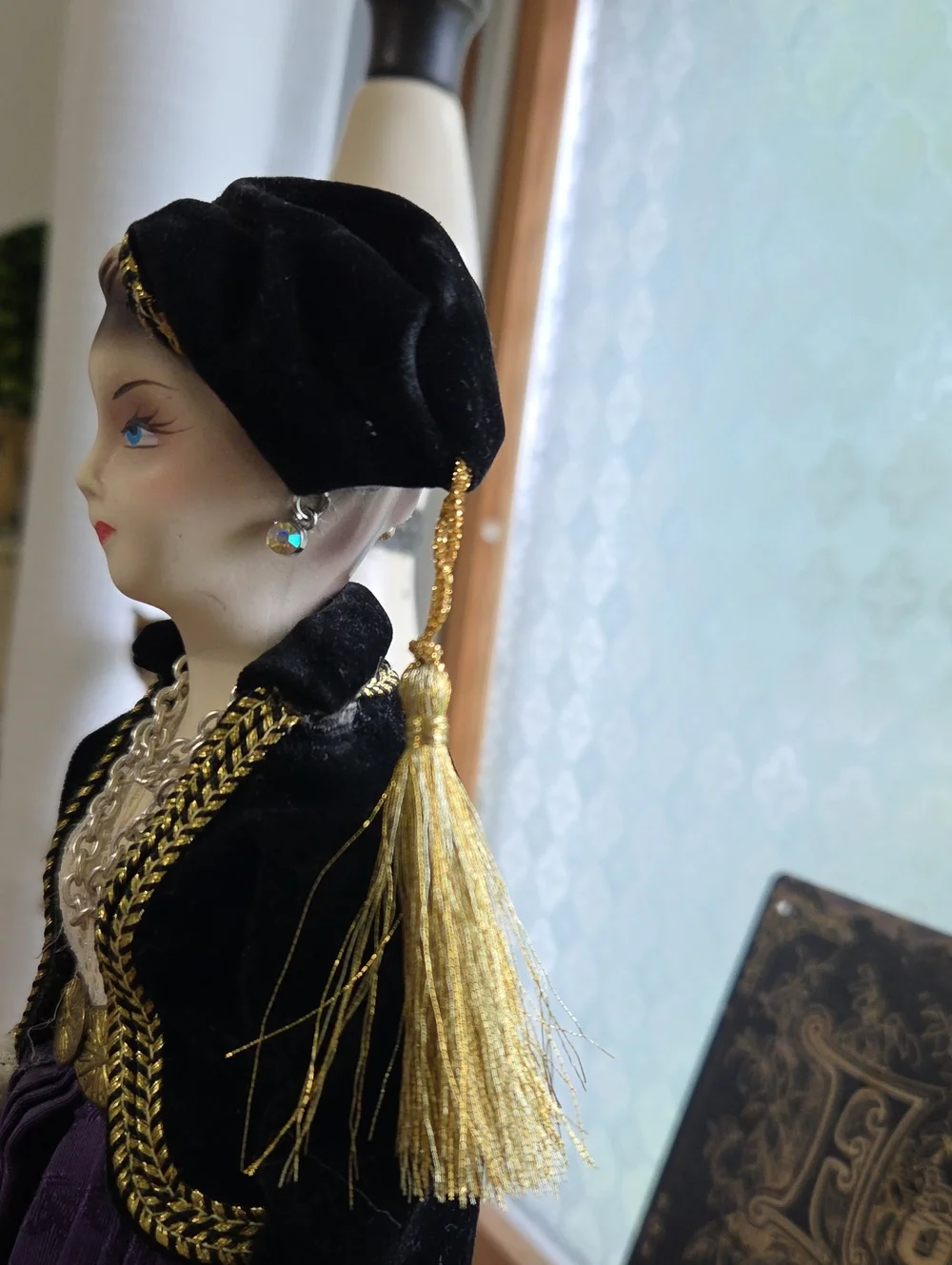 Handcrafted Greek Traditional Costume Porcelain Doll
